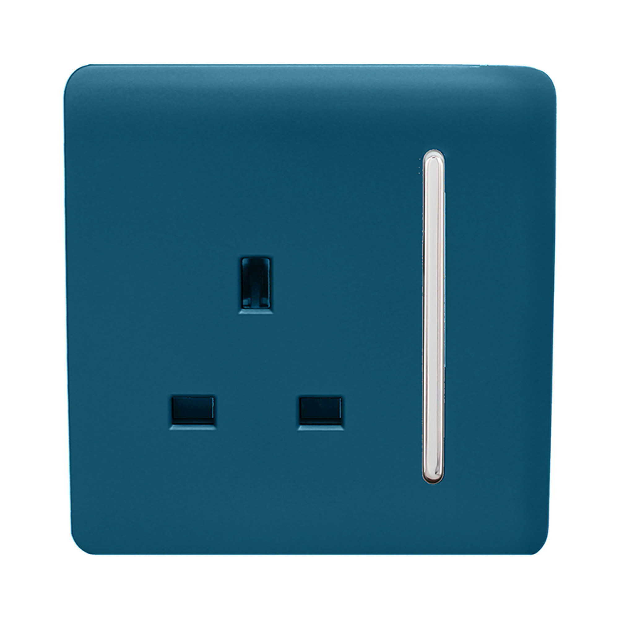 ART-SKT13MD  1 Gang 13Amp Switched Single Socket Midnight Blue
